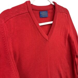 Pendleton Red V-Neck Sweater